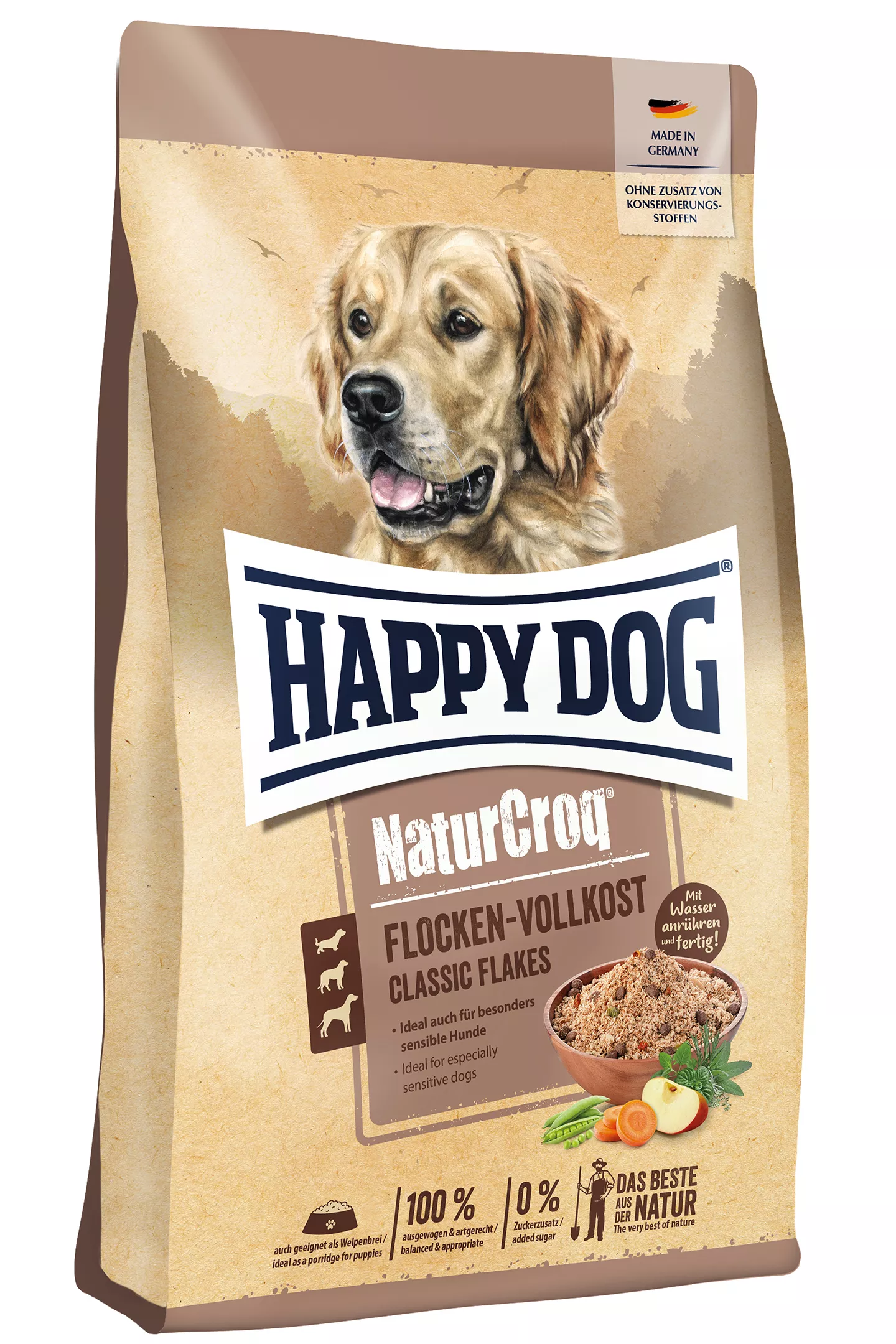 HDog NaturCroq Flocken Vollkost 