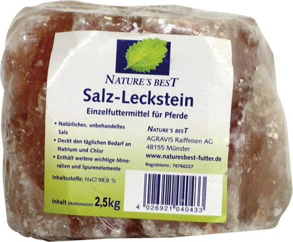 Natures Best Salzleckstein Kristall 2,5 kg